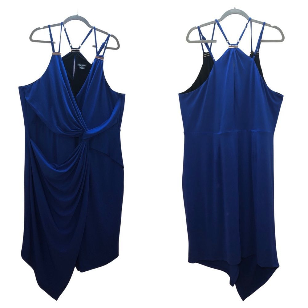 City Chic Sexy Electric Blue Dress Size 22W